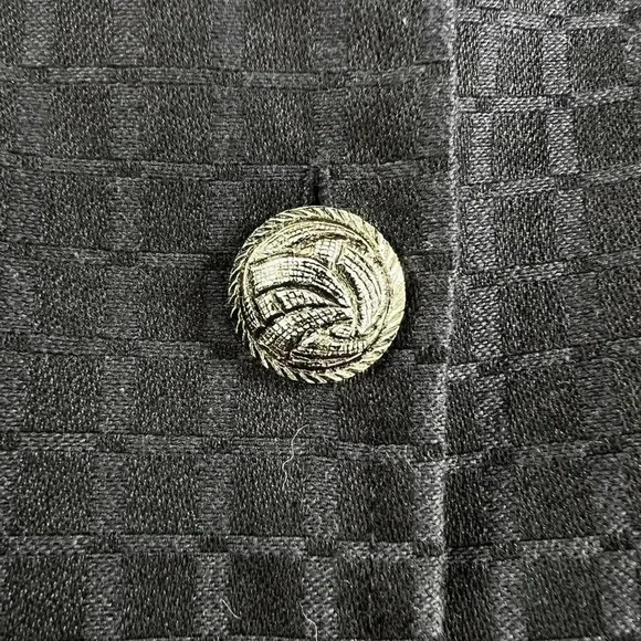 ALEX KIM Womens M Artful Mandarin Collar Jacket Front Embellish Embroidered Boho - Picture 10 of 16